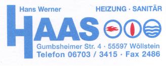 Hans-Werner Haas Heinzung Sanitär